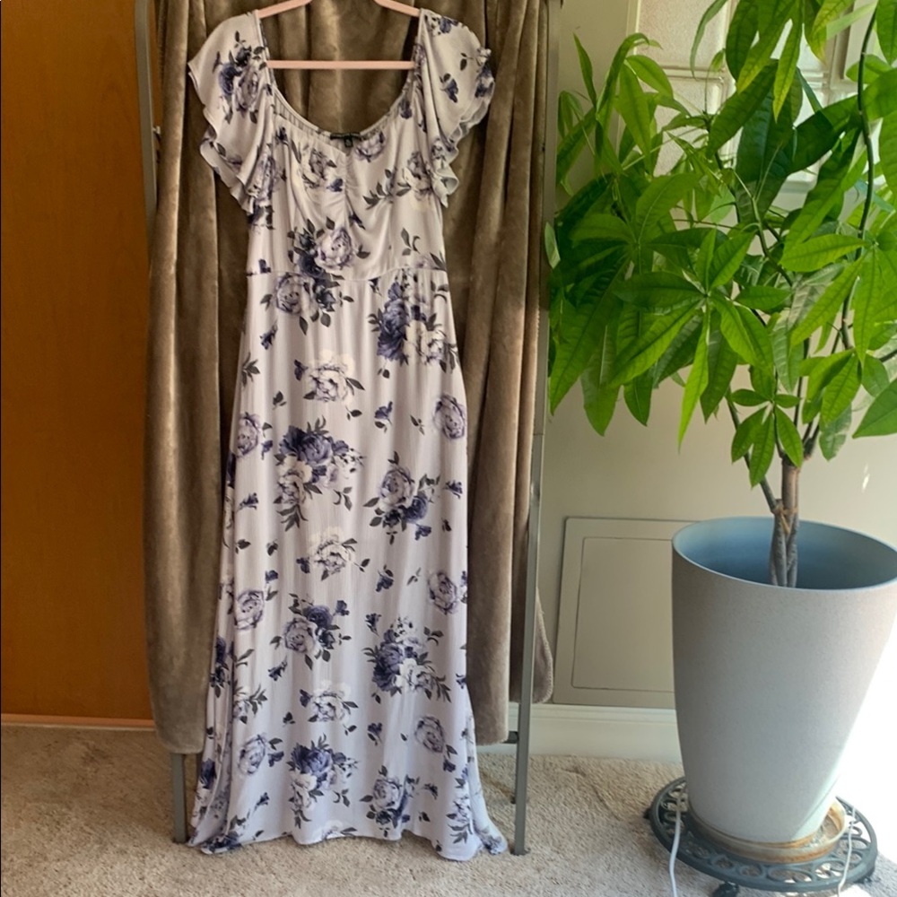 Three Hearts Lavender Floral Dress